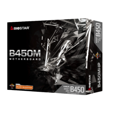 MB BIOSTAR B450MH MICRO ATX AM4 2XDDR4 64GB USB 3.2 VGA HDMI 4XSATA III B450MHP