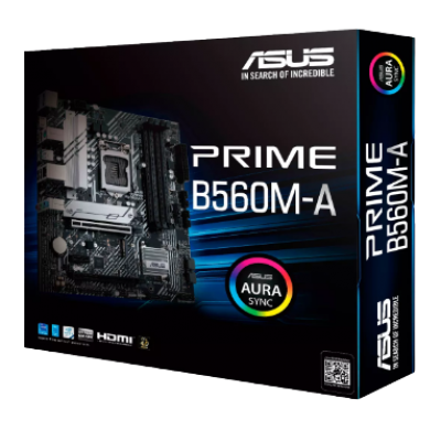 ASUS PRIME B560M A MATX LGA 1200 4DDR4 128GB 5000MHZ 2HDMI DP PCIE4.0 6SATA PRIME B560M A