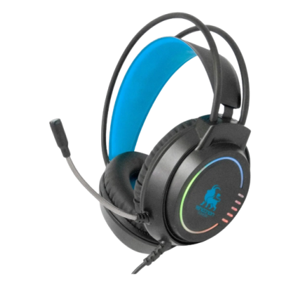 AUDIFONOS GAMER NECNON (NBHG-KIMERA-AZ)CONTROL V,RGB,CONECTOR3.5,ADAPTADOR DOBLE 3.5,AZUL